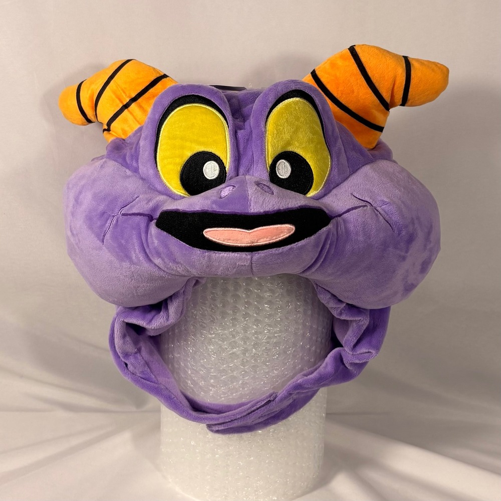 Disney Figment Purple Dragon Plush Hat One Size Adult Halloween Accessory